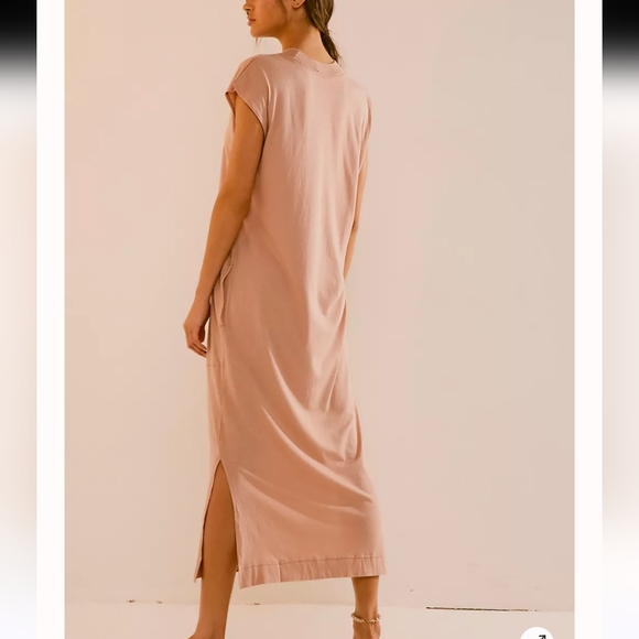 Free People all day long midi T-shirt dress - Picture 3 of 13
